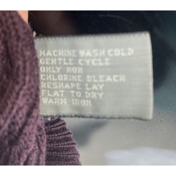 Talbot Men Pullover Sweater V-Neck Mercerized PPima Cotton Purple Size Large - Picture 9 of 9